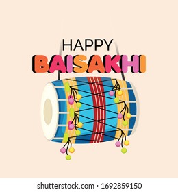 Vector illustration of a Background for Happy Baisakhi.