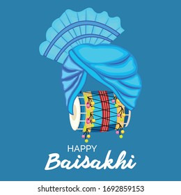 Vector illustration of a Background for Happy Baisakhi.