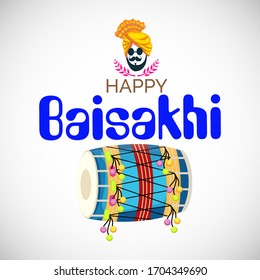 Vector illustration of a Background for Happy Baisakhi.