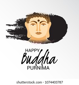 Vector illustration of a Background for Happy Buddha Purnima.