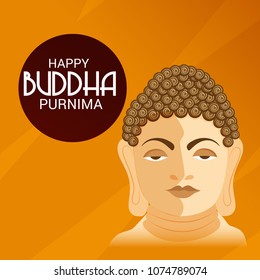 Vector illustration of a Background for Happy Buddha Purnima.