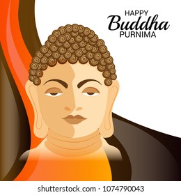 Vector illustration of a Background for Happy Buddha Purnima.