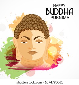 Vector illustration of a Background for Happy Buddha Purnima.