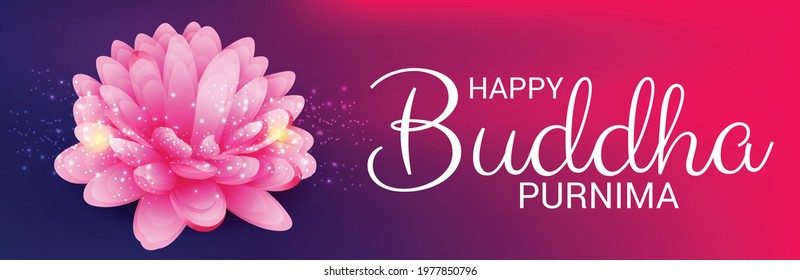 Vector illustration of a Background for Happy Buddha Purnima.