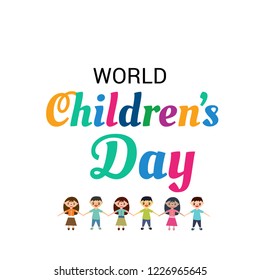Vector illustration of a Background for Happy Children's Day.