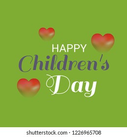Vector illustration of a Background for Happy Children's Day.