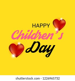 Vector illustration of a Background for Happy Children's Day.