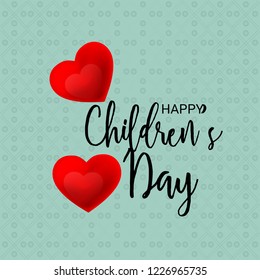 Vector illustration of a Background for Happy Children's Day.
