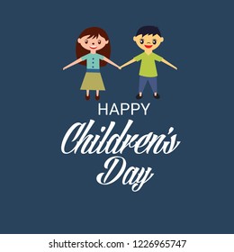 Vector illustration of a Background for Happy Children's Day.
