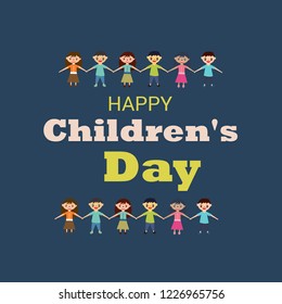 Vector illustration of a Background for Happy Children's Day.