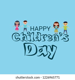 Vector illustration of a Background for Happy Children's Day.