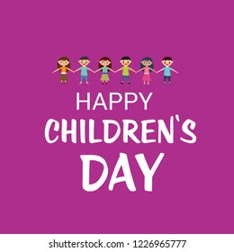 Vector illustration of a Background for Happy Children's Day.