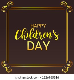 Vector illustration of a Background for Happy Children's Day.