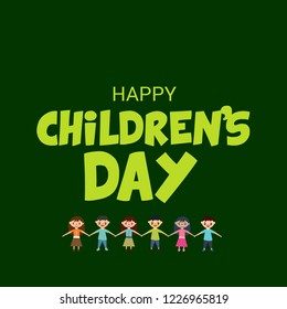 Vector illustration of a Background for Happy Children's Day.