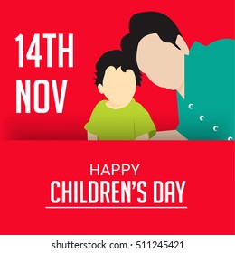 Vector illustration of a Background For Happy Children's Day.