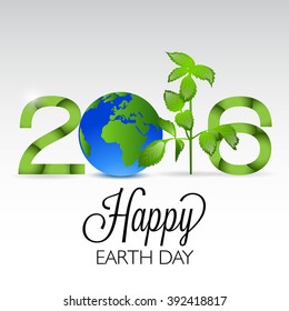Vector illustration of a background for Happy Earth Day.