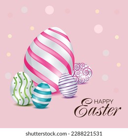 Vector illustration of a Background for Happy Easter.