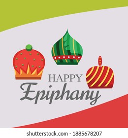 Vector illustration of a Background for Happy Epiphany (Epiphany is a Christian festival).