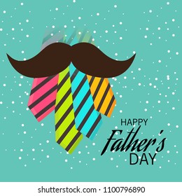 Vector illustration of a Background for Happy Fathers Day.