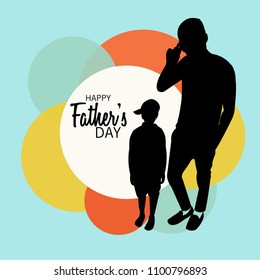 Vector illustration of a Background for Happy Fathers Day.