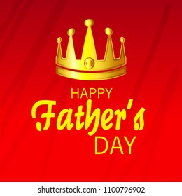 Vector illustration of a Background for Happy Fathers Day.