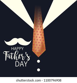 Vector illustration of a Background for Happy Fathers Day.