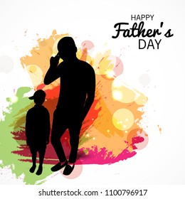 Vector illustration of a Background for Happy Fathers Day.