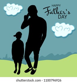 Vector illustration of a Background for Happy Fathers Day.