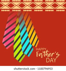 Vector illustration of a Background for Happy Fathers Day.