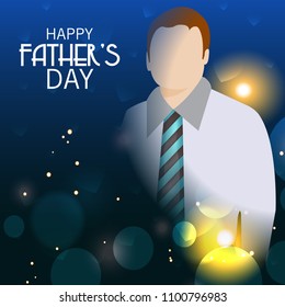 Vector illustration of a Background for Happy Fathers Day.