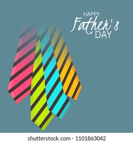 Vector illustration of a Background for Happy Fathers Day.