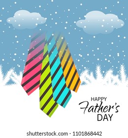 Vector illustration of a Background for Happy Fathers Day.