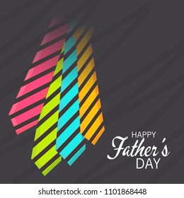Vector illustration of a Background for Happy Fathers Day.