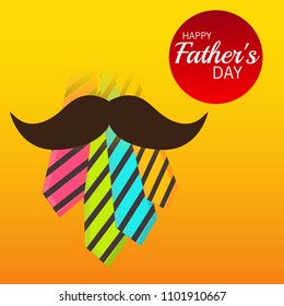 Vector illustration of a Background for Happy Fathers Day.