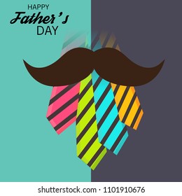 Vector illustration of a Background for Happy Fathers Day.