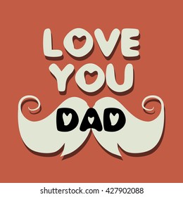 Vector illustration of a background for Happy Father's Day.