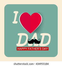 Vector illustration of a background for Happy Fathers Day.