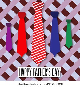 Vector illustration of a background for Happy Fathers Day.