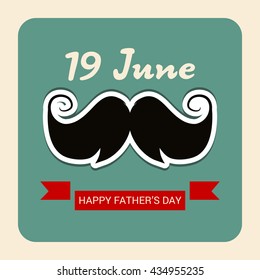 Vector illustration of a background for Happy Fathers Day.