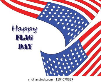 Vector illustration of a background for Happy Flag Day.