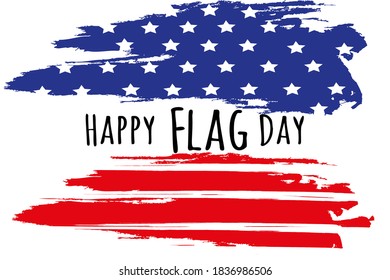 Vector illustration of a background for Happy Flag Day. Abstract grunge flag background. Template for United states of America national holiday. Template for holiday banner, invitation, flyer, etc