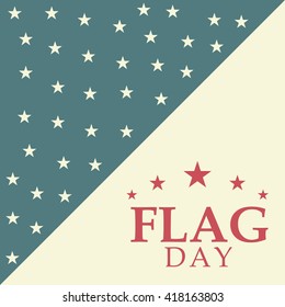 Vector illustration of a background for Happy Flag Day.