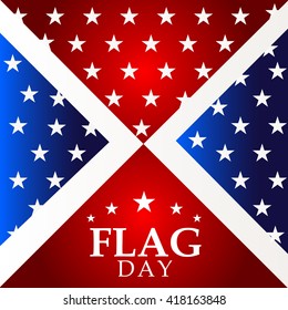 Vector illustration of a background for Happy Flag Day.