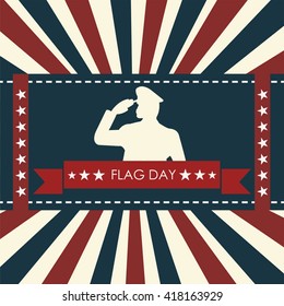 Vector illustration of a background for Happy Flag Day.