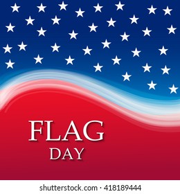 Vector illustration of a background for Happy Flag Day.