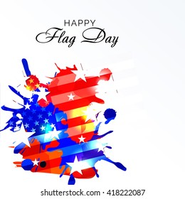 Vector illustration of a background for Happy Flag Day.