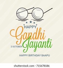 Vector illustration of a Background for Happy Gandhi Jayanti