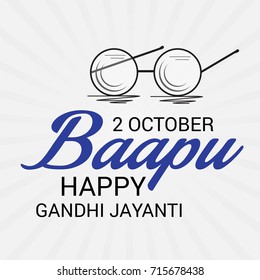 Vector illustration of a Background for Happy Gandhi Jayanti