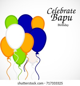 Vector illustration of a background for Happy Gandhi Jayanti.
