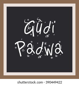 Vector illustration of a background for Happy Gudi Padwa.